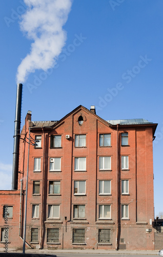 Typical brick industrial building