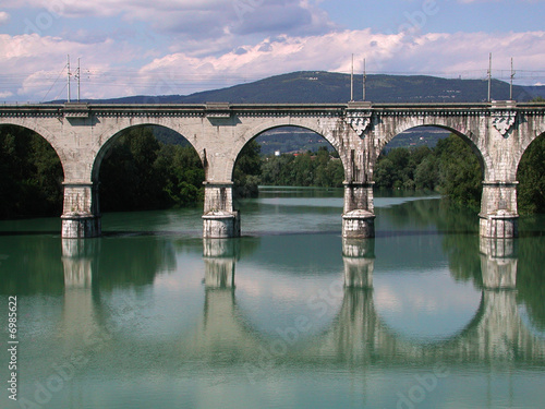 Fiume Isonzo- Gorizia Friuli Italia