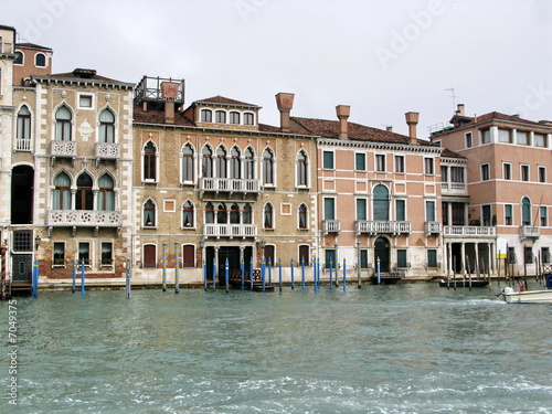 Venise, Italie. Palais au bord du grand Canal.