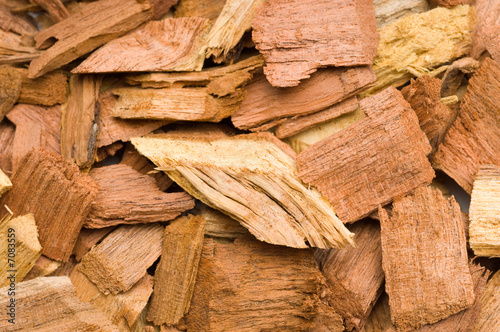 Extreme Close Up of Mesquite Chips