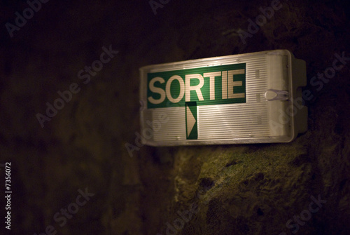 signalisation de sortie