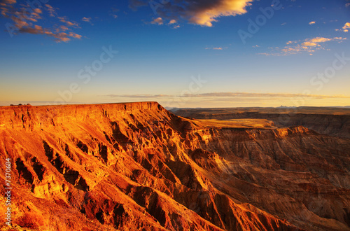 Fish River canyon- the second largest canyon in the world