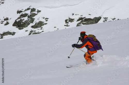 Skieur hors-piste
