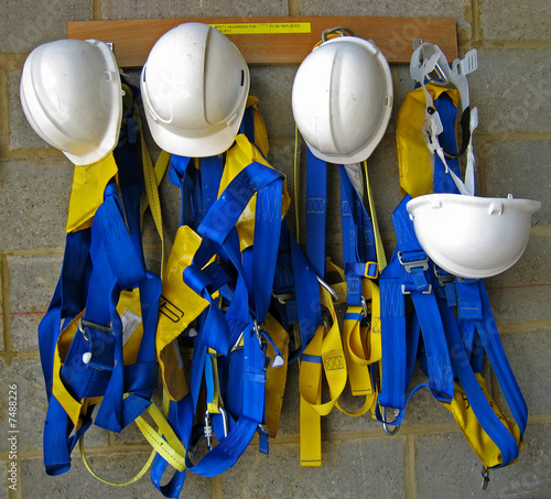 safety harness and helmets