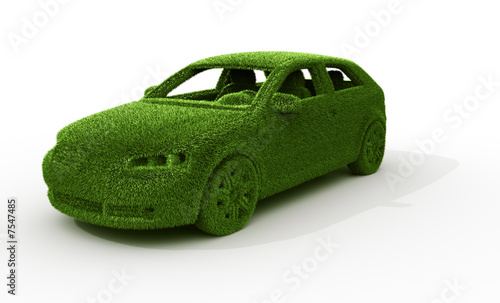 green grass car