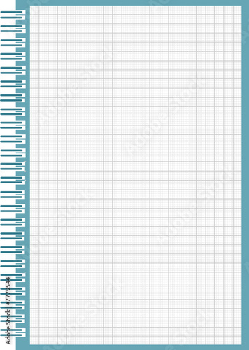 a0258 - Fond de page "cahier spirale", bloc notes