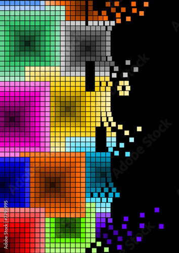 squares colors background ordine