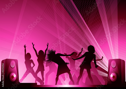 People_dancing_in_the_pink_disco_lights