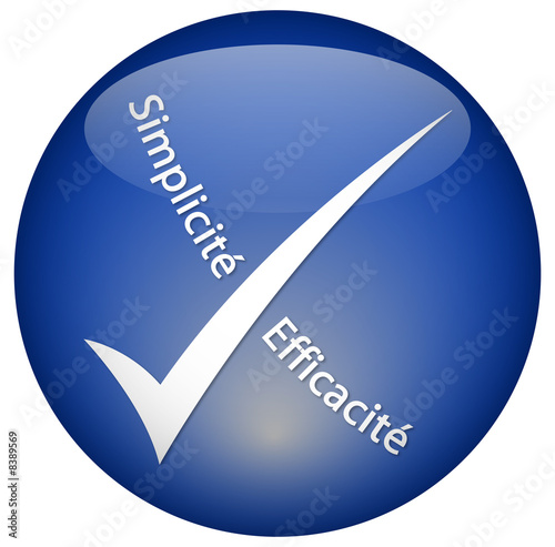 Bouton "Simplicité - Efficacité"