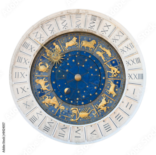 Venice clock tower dial cutout