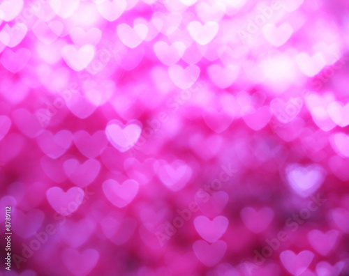 Abstract heart background in pink