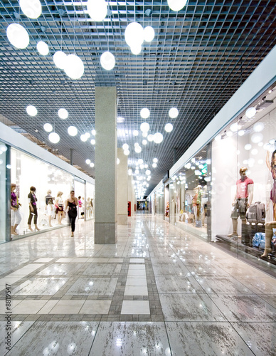 Interior of a shopping centre