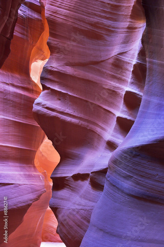 Shone orange and violet colors a canyon of "Antelope"