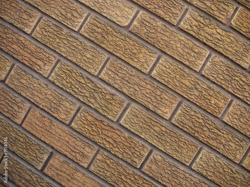 image of a brick wall taken at an angle