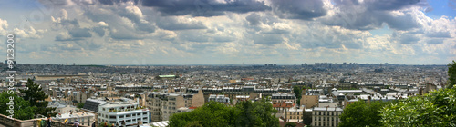 Paris cityscape panorama from Montmartre