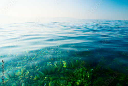 morning clean water of ocean
