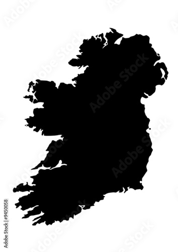 vector map of Ireland