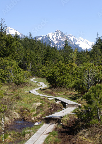 The path through magnetic field of Sitka Observatory, Alaska.