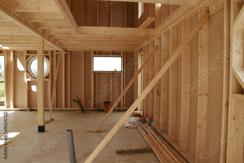 construction d'une maison en bois