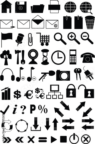 Set of icons for the website