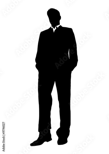 vector silhouette Anzug