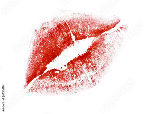 Love kiss on a white background