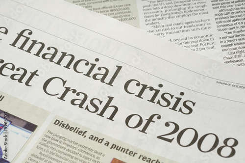 Newspaper headlines - finanical crisis on 2008