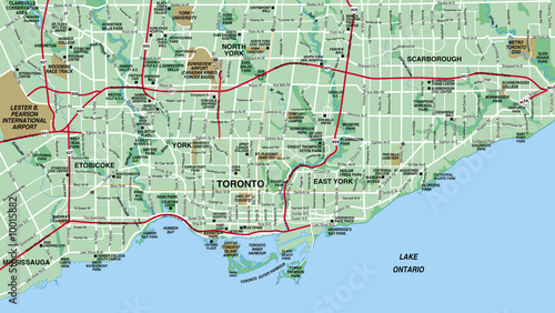Toronto, Canada City Map