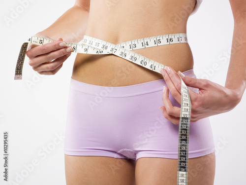 Woman's belt and tape measure