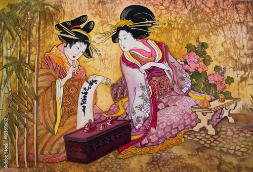 geisha Japan batik