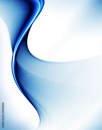 Abstract illustration of wavy flowing energy
