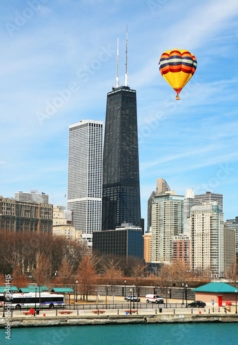 The John Hancock Center in the City of Chicago USA