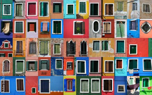 maisons de pêcheurs à Burano près de Venise