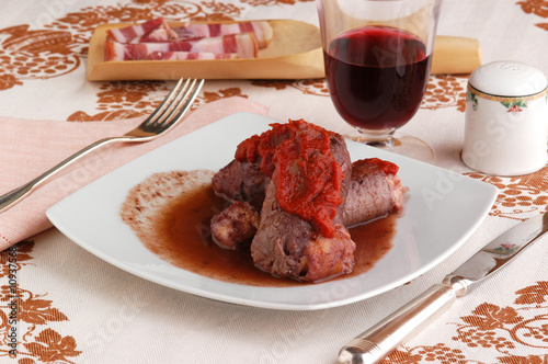 Involtini di musso alla pancetta - Secondi di carne - Veneto