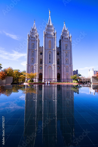 Salt Lake City, UT: October 30 Mormon Temple in Salt Lake City,