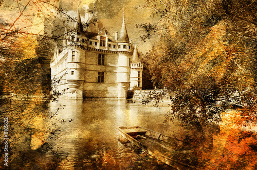 castle - artwork in painting style