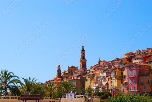 Ventimiglia town, mediterranean sea coast, Italy