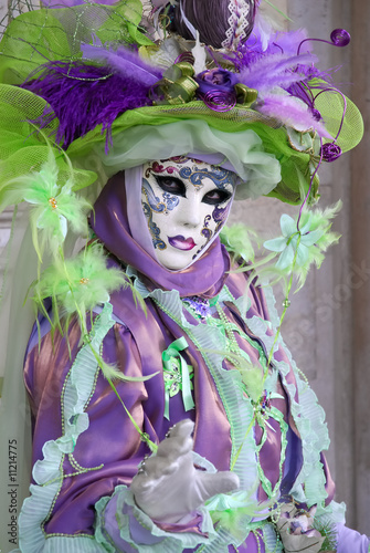 Venice carnival. Mask on the street