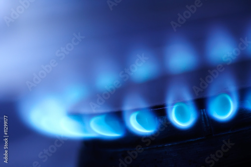 Natural gas flame