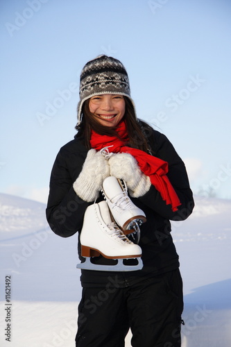 Girl with skates
