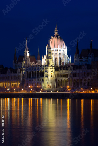 The Parliament building in Budapest, Hungary