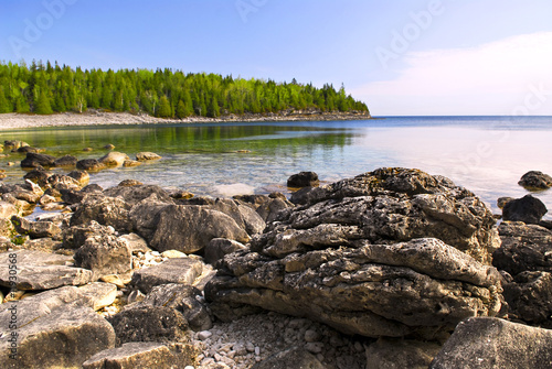 Rocks at shore of Georgian Bay