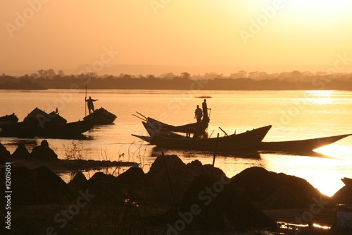 Abend am Niger bei Bamako - Mali