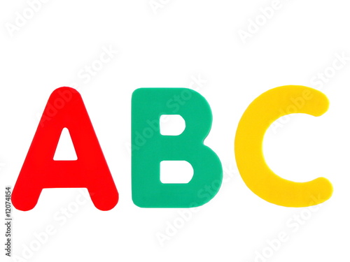 ABC letters isolated