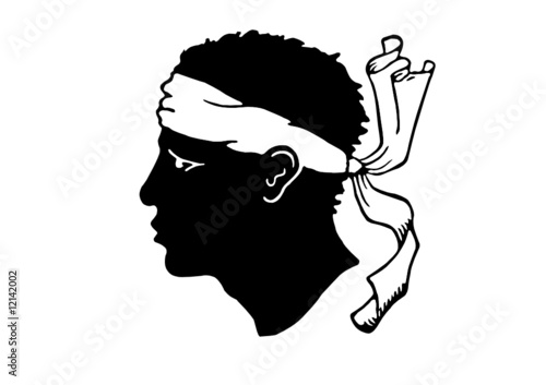 ancient Corsican Symbol Moorish head