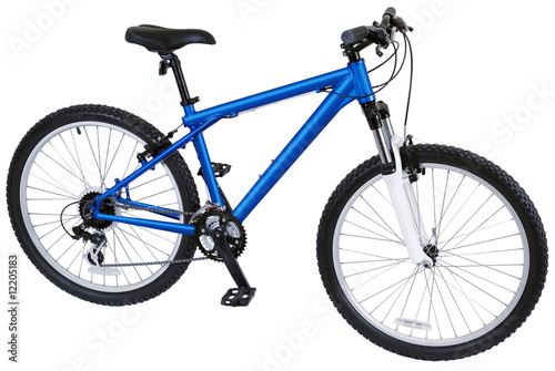blue sport bicycle