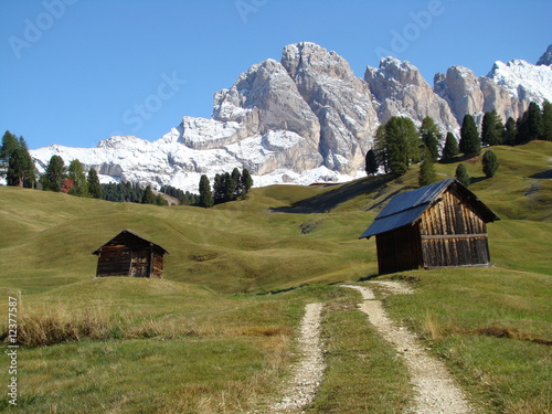 Pierwszy śnieg w Dolomitach