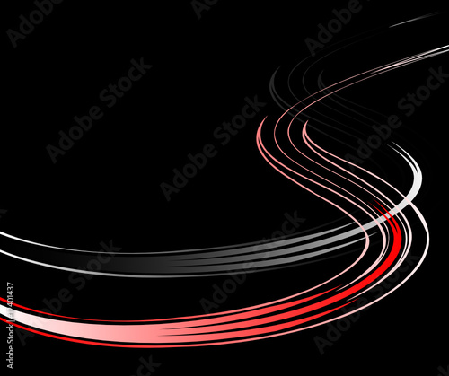 Background with wavy lines. Vector.