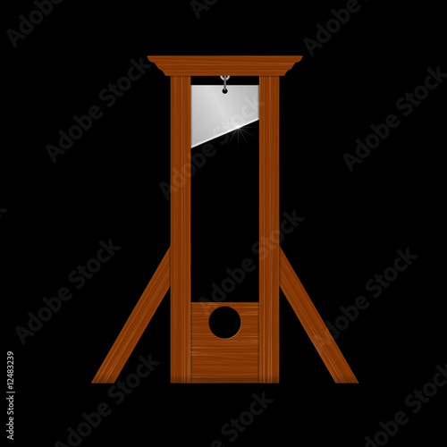 guillotine (schwarzer hintergrund)