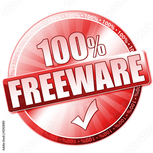 100% Freeware Button